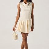 ASTR The Label Cowl Neck Mixed Dress