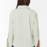 Velvet Heart Amaya Sage Stripe Shirt