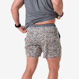 Burlebo Athletic Short - Classic Deer Camo - Grey Liner 5.5"