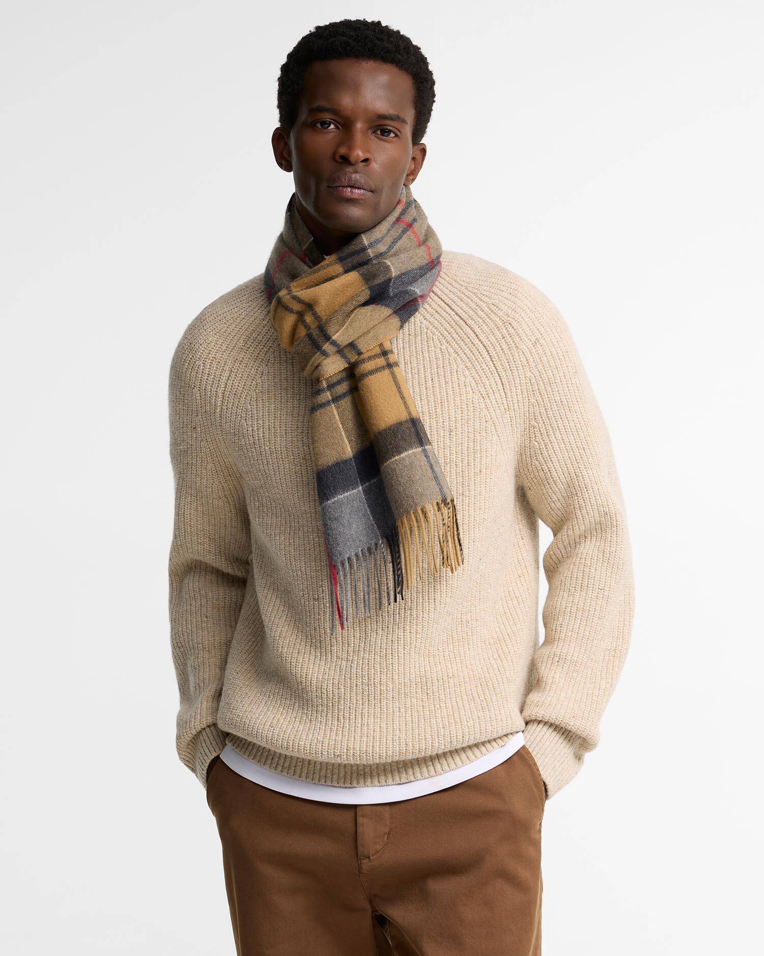 Barbour Cashmere Tartan Scarf