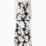 Elliatt Bloomnoir Long Sleeve Maxi Dress