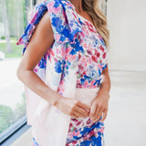 Elliatt Clementina One Shoulder Sash Mini Dress