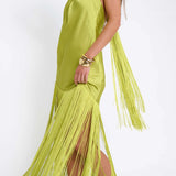 Show Me Your Mumu Jasmine Fringe Maxi Dress