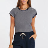 Bishop+Young Hepburn Short Sleeve Stripe Sweater
