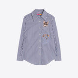 Vilagallo Embroidered Cat Shirt