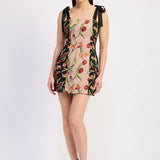 En Saison Wilhemina Contrast Mini Dress