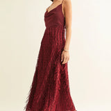 Adelyn Rae Ivy Cowl Neck Slip Maxi Dress
