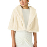 Steve Madden Hestia Faux Fur Cropped Coat
