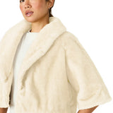 Steve Madden Hestia Faux Fur Cropped Coat