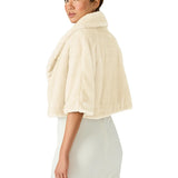 Steve Madden Hestia Faux Fur Cropped Coat