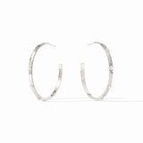 Julie Vos Crescent Stone Hoop - Large
