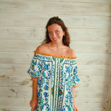 Farm Rio Flora Tile Mini Dress