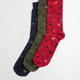 Barbour Dog Sock Gift Set of 3