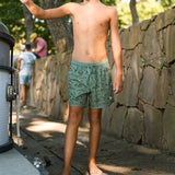 Burlebo Youth Swim Trunk - Jumbo Mallards - Green