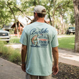 Burlebo Short Sleeve Tee - Tackle Shop - Sky Blue