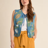 Molly Bracken Woven Sleeveless Jacket