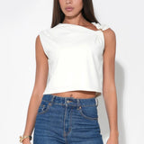 Adelyn Rae Delilah Asymmetric Neck Top