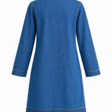 Velvet Hearts Denim Emerie Long Sleeve Dress