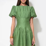 Adelyn Rae Maren Asymmetric Waistband Mini Dress