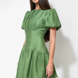 Adelyn Rae Maren Asymmetric Waistband Mini Dress