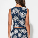 Adelyn Rae Rosalie Sleeveless Embroidery Top