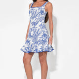 Adelyn Rae Ximena Square Neck Jacquard Mini Dress