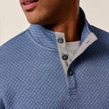 Johnnie-O Rockwells Diamond-Quilted Henley Pullover