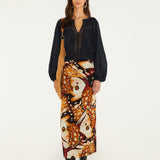 Farm Rio Borbofly Midi Skirt