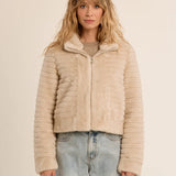 Molly Bracken Faux Fur Zip-Up Jacket