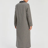 Vilagallo Gingham Wool Coat