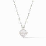 Julie Vos Honeybee Solitaire Necklace - Iridescent Clear Crystal