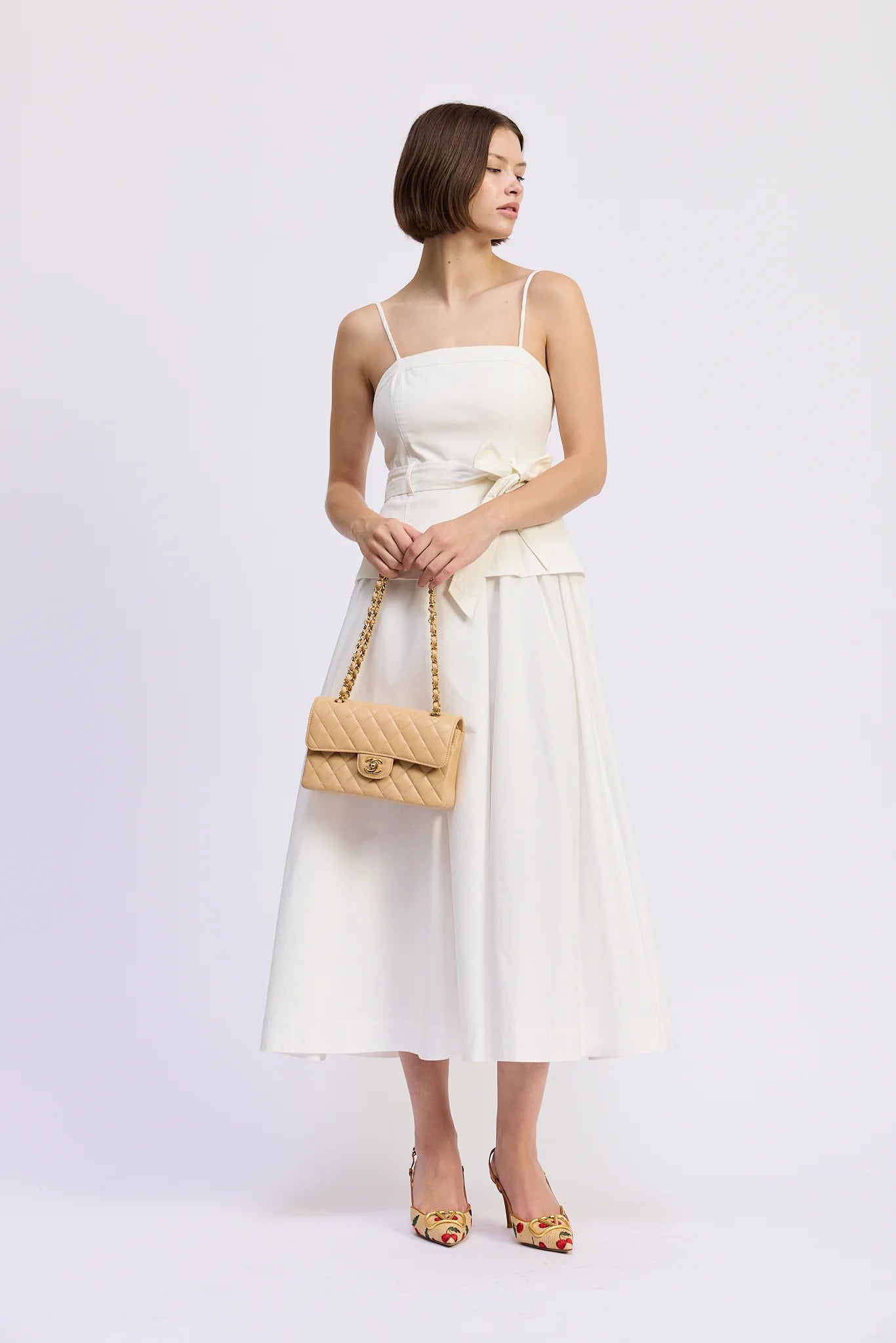 En Saison Samantha Mixed Midi Dress – RJ Pope