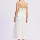 En Saison Samantha Mixed Midi Dress
