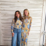 Farm Rio Mystical Long Sleeve Maxi Dress