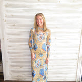 Farm Rio Mystical Long Sleeve Maxi Dress