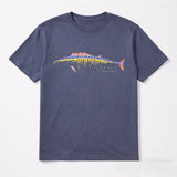 Coastal Cotton Stone Blue Wahoo Tee
