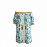 Farm Rio Flora Tile Mini Dress