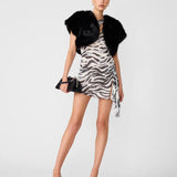 Steve Madden Jalen Balero Faux Fur Coat