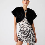 Steve Madden Jalen Balero Faux Fur Coat