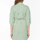 Velvet Heart Jenneva Green Stripe Dress