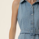 KUT From The Kloth Eileen Halter Denim Dress