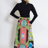 House of MBR Keaton Mixed Media Turtle Neck Dress