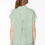 Velvet Heart Kirsty Green Stripe Shirt