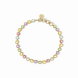 Julie Vos Kaleidoscope Tennis Necklace Multi Stone
