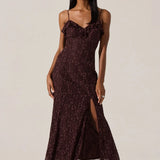 ASTR the Label Leonie Floral Lace Maxi Dress
