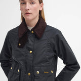 Barbour Cropped Beadnell Waxed Jacket
