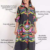 House of MBR Merriweather Ruthie Shirt Dress Long