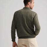 Peter Millar Autumn Crest Suede Trim Quarter-Zip