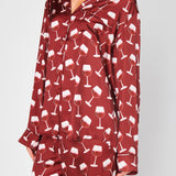 Show Me Your MUMU Red Wine PJ Set