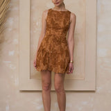 Moon River Emma Embroidered Mini Dress